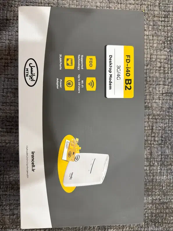 مودم ایرانسل FD-i40 B2 کاملاً نو و آکبنن|مودم و تجهیزات شبکه|تهران, قلهک|دیوار