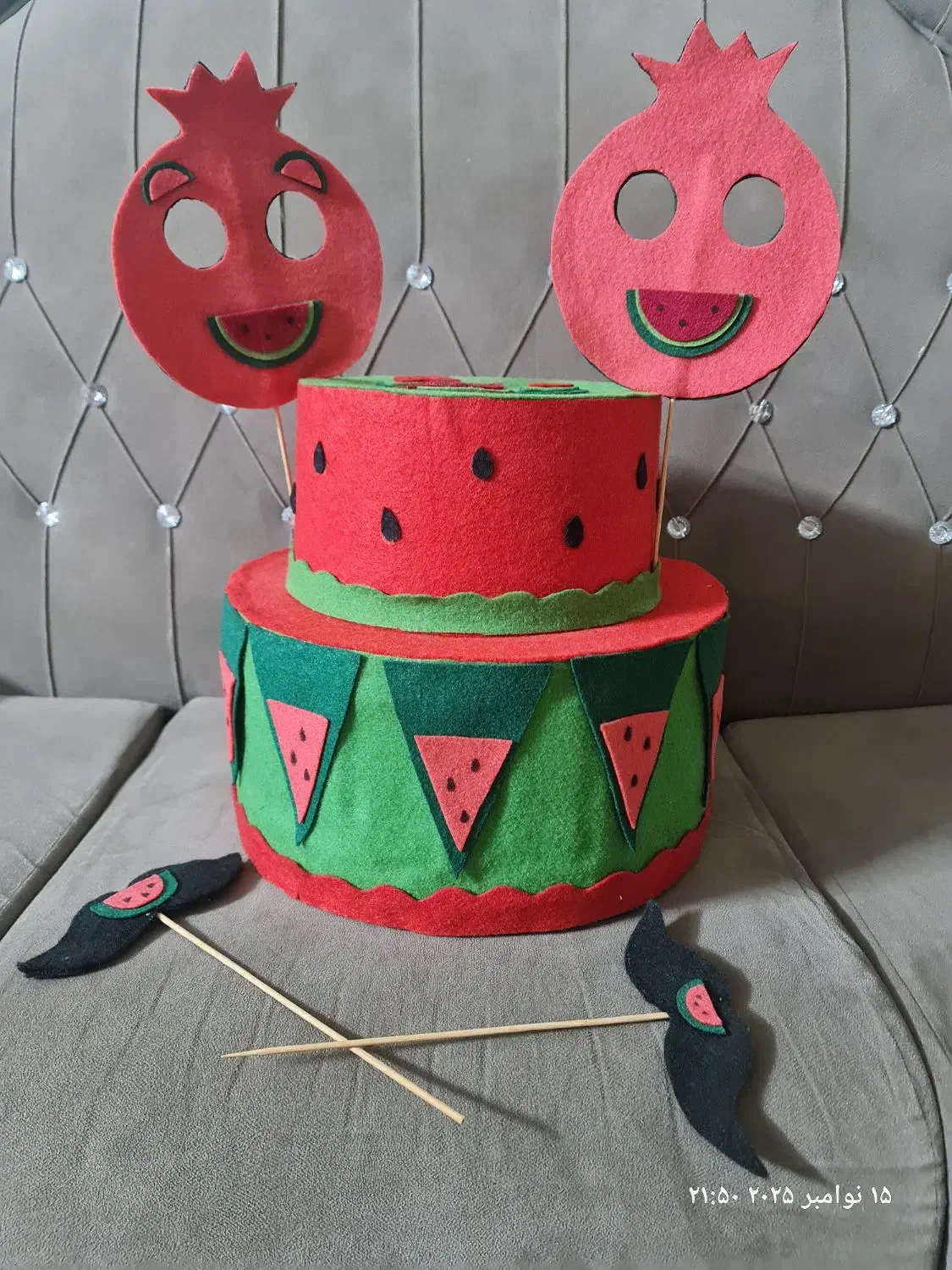 ماکت کیک یلدایی|مجسمه، تندیس، ماکت|سبزوار, چهارراه فرودگاه|دیوار