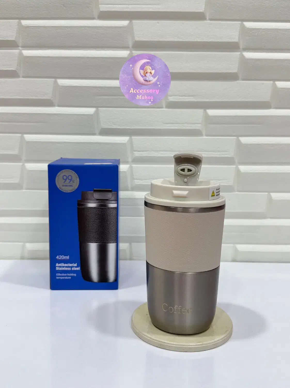 تراول ماگ دور چرمی آنتی باکتریال 420 میل|کوهنوردی و کمپینگ|تهران, شهرک صدرا|دیوار