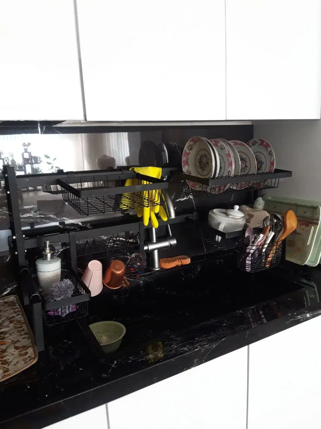 آبچکان آشپزخانه|آبچکان و نظمدهنده ظروف|خوی, |دیوار