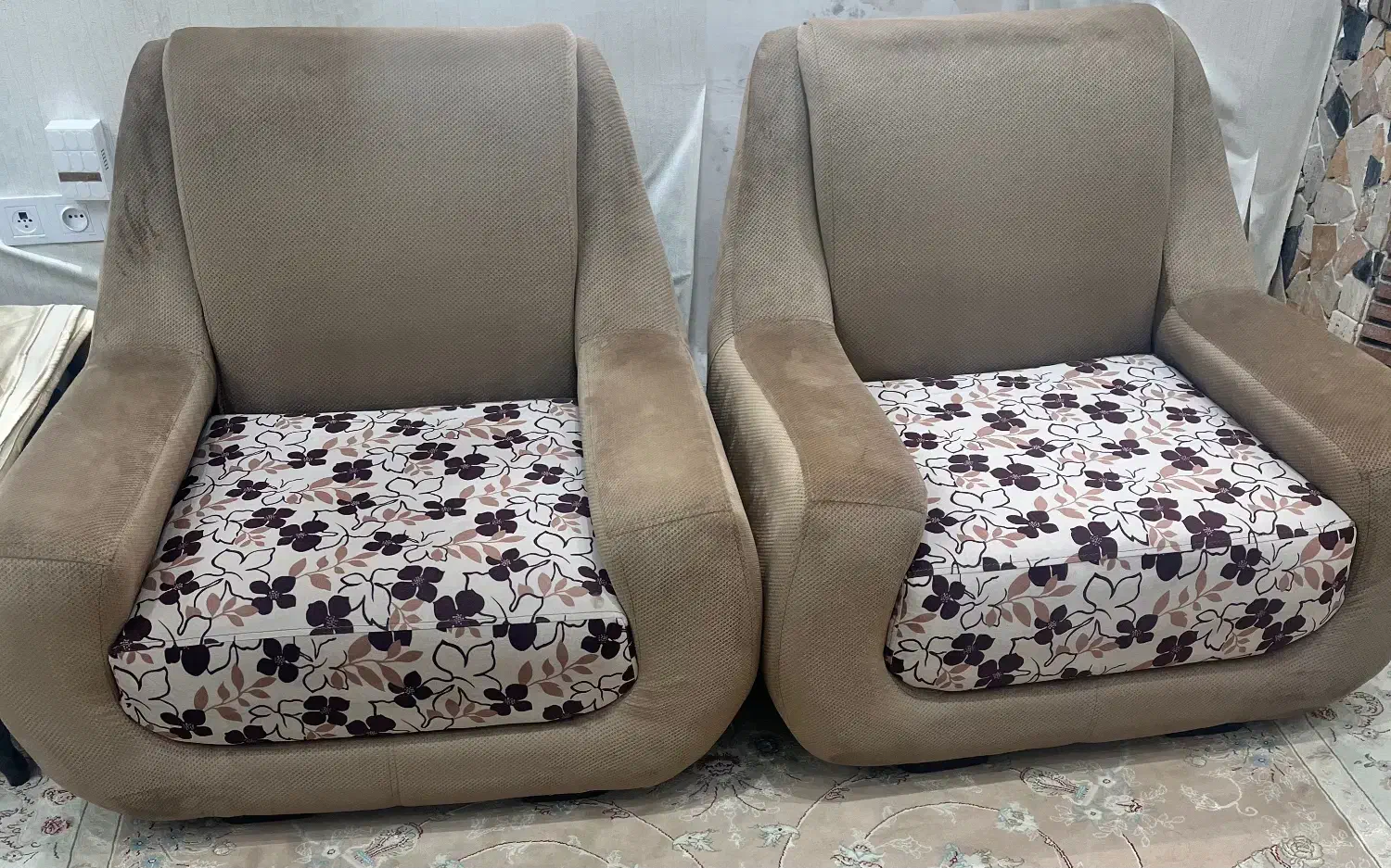 مبلمان ۷ نفره|مبلمان خانگی و میز عسلی|چمستان, |دیوار