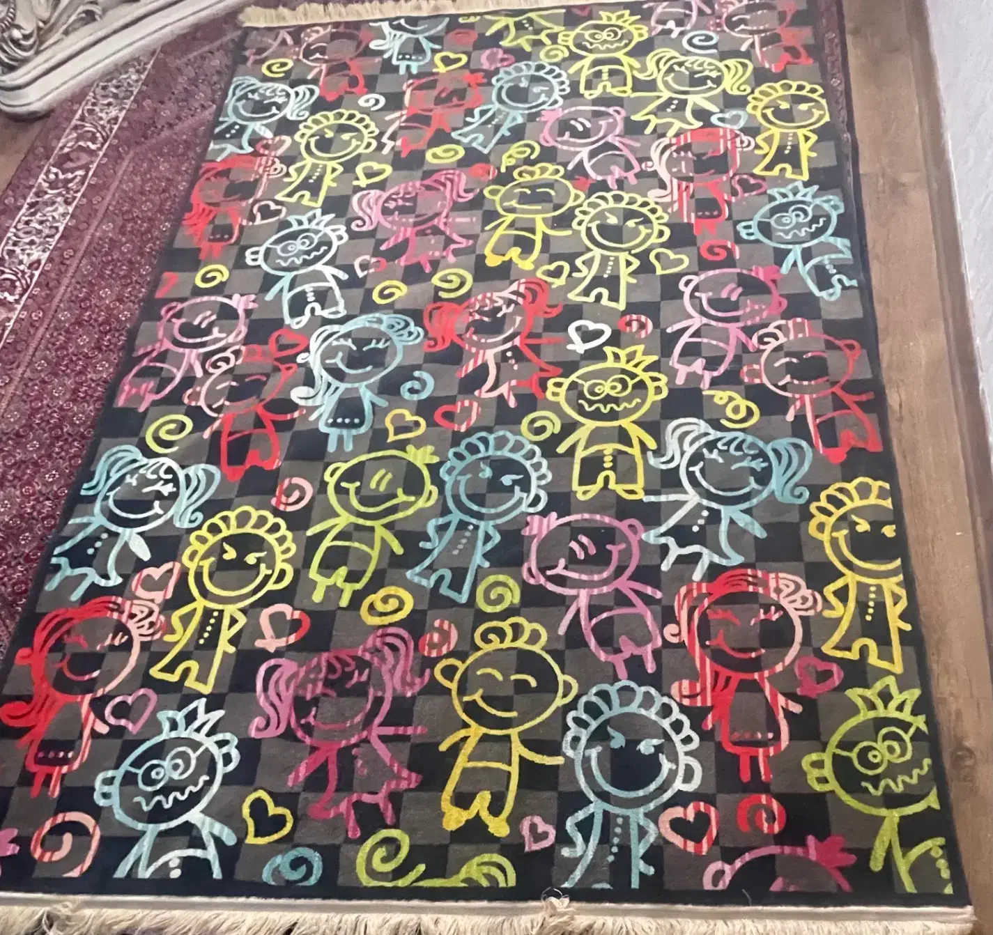 فرش|فرش|قزوین, |دیوار