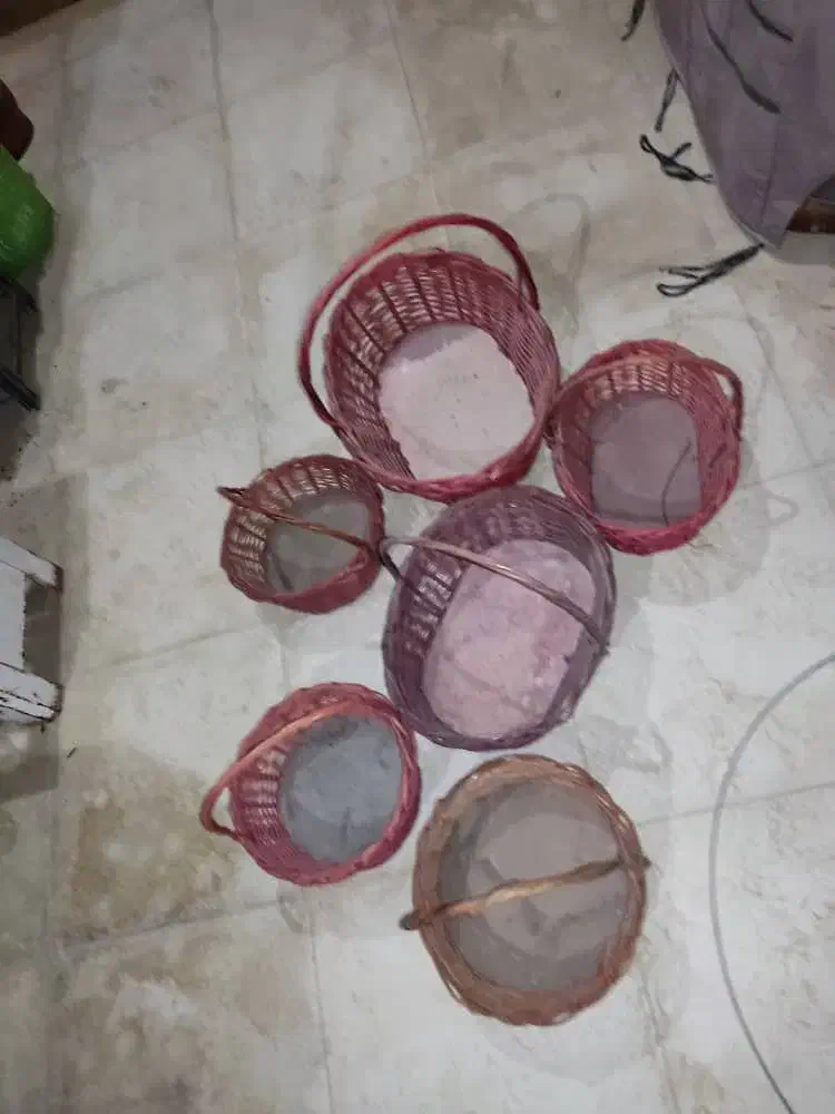 سبد حصیری|صنایع دستی و سایر لوازم تزئینی|شیراز, شاپورجان|دیوار