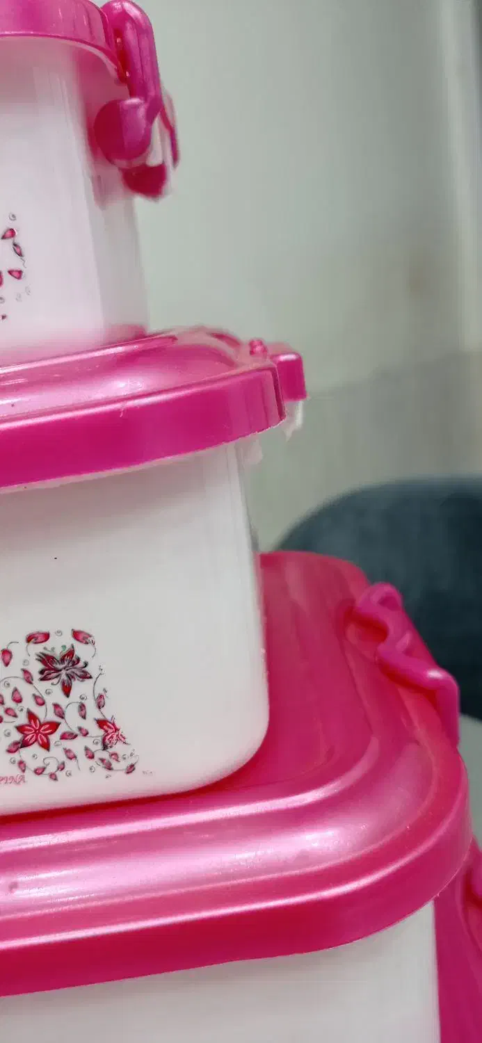 ست ۵ تیکه|ظروف نگهدارنده، پلاستیکی، یک‌بارمصرف|ایوان, |دیوار