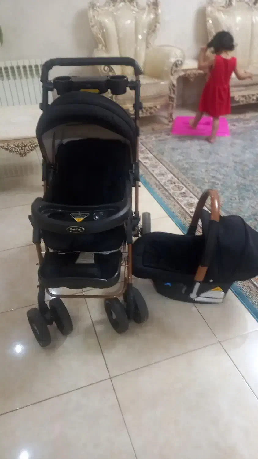 فروش ست کالسکه ،کلیر،کیف،بنیتا دلیجان بدنه فلزی|اسباب و اثاث بچه|تهران, گلچین|دیوار