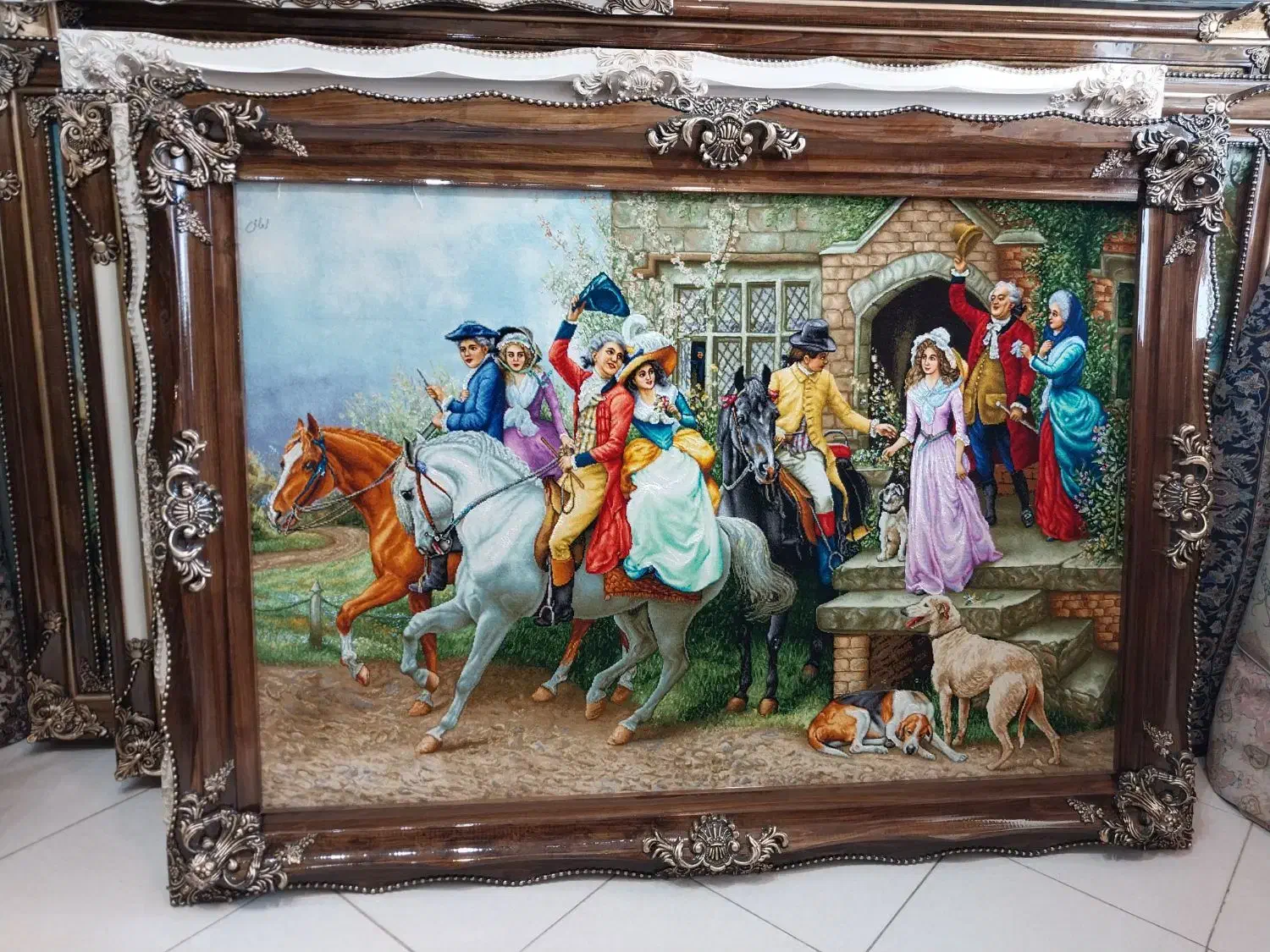 تابلو فرش دستبافت|تابلو فرش|سرعین, |دیوار