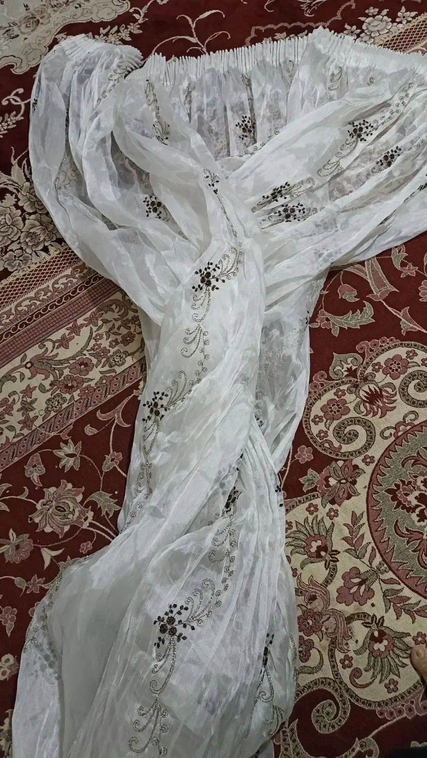 سلام پرده تور عرض 3 ارتفاع 3متر|پرده، رانر، رومیزی|مشهد, رسالت|دیوار