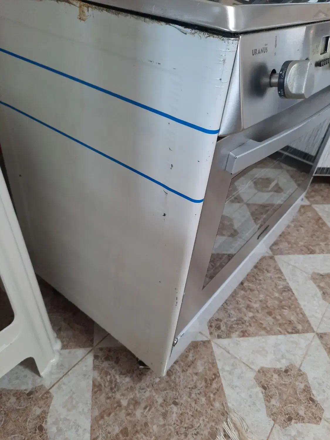 گاز تمام استیل فردار بدون خط خش وزدگی|اجاق گاز و لوازم برقی پختوپز|لردگان, |دیوار