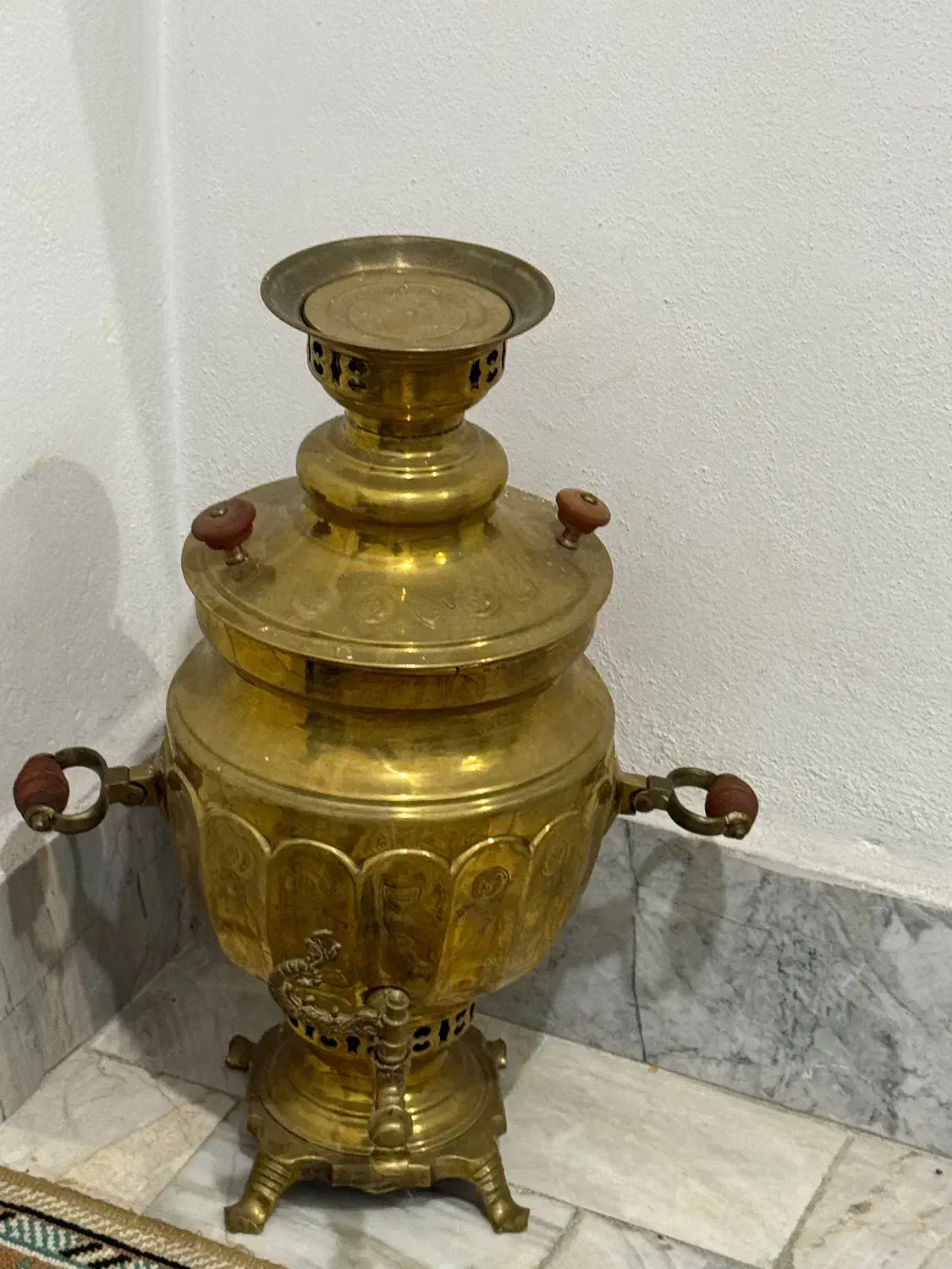 سماور ذغالی|سماور، چای‌ساز، قهوه‌ساز|لاهیجان, شیشه گران|دیوار