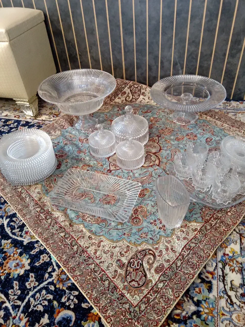 سرویس پذیرایی کریستال|ظروف سرو و پذیرایی|سنگر, |دیوار