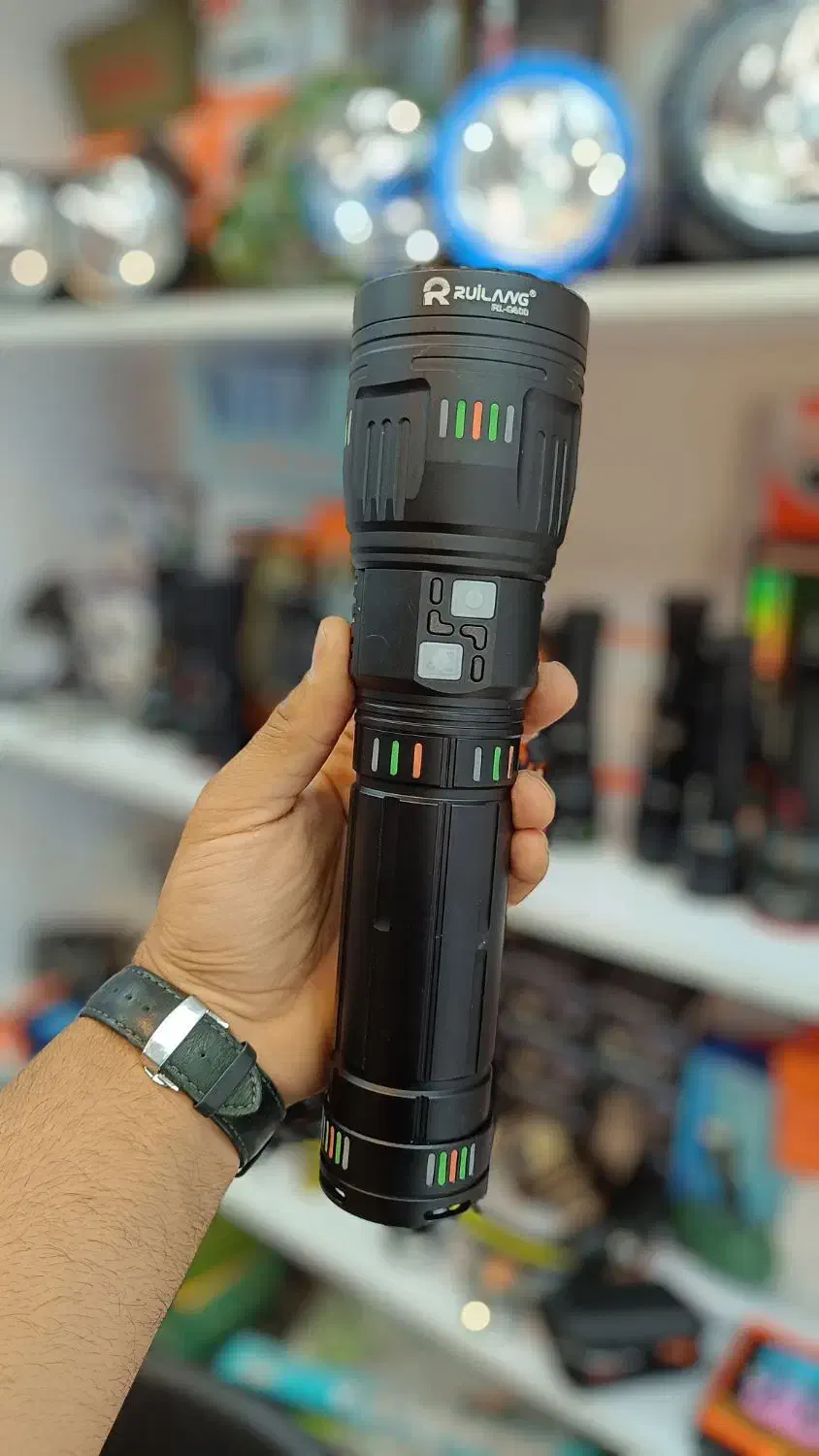 چراغ قوه زوم دار پلیسی برد ۱۵۰۰ متر|کوهنوردی و کمپینگ|اهواز, ۳۰ متری|دیوار