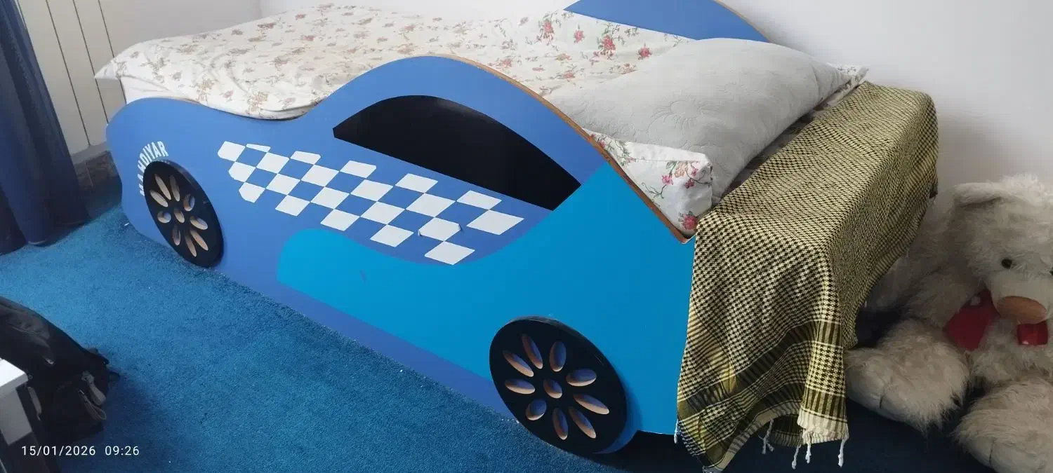 تخت خواب نوجوان و کمد|تخت و سرویس خواب|قائم‌شهر, |دیوار