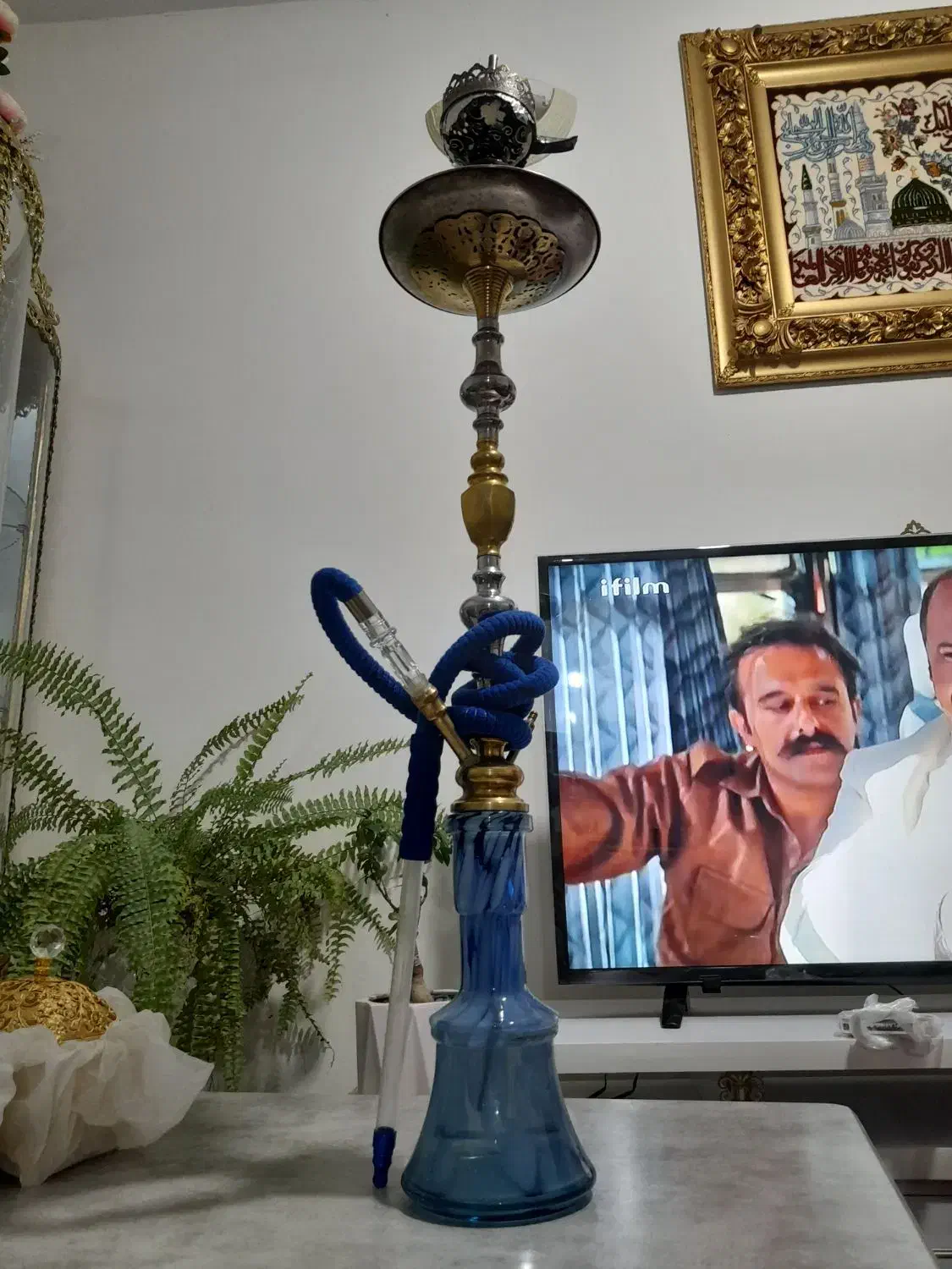 قلیان ریخته برنزی|کلکسیون و سرگرمی|مراغه, |دیوار