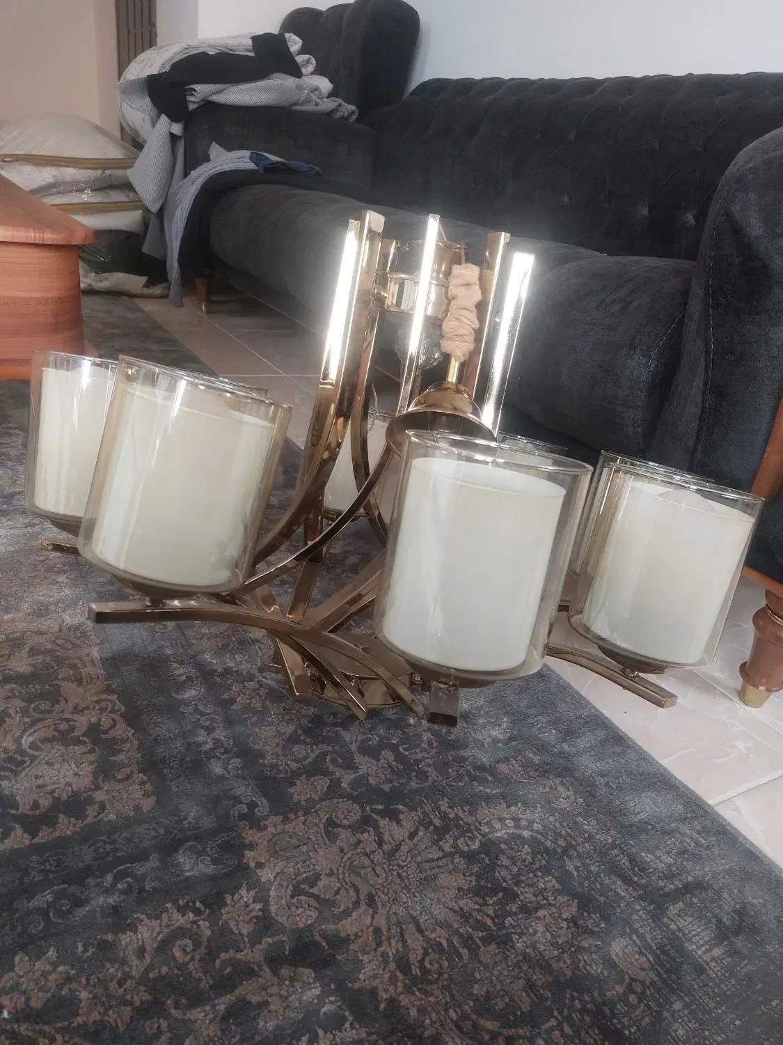 لوستر|لوستر و چراغ آویز|هشتگرد, شهرک ریحانه|دیوار