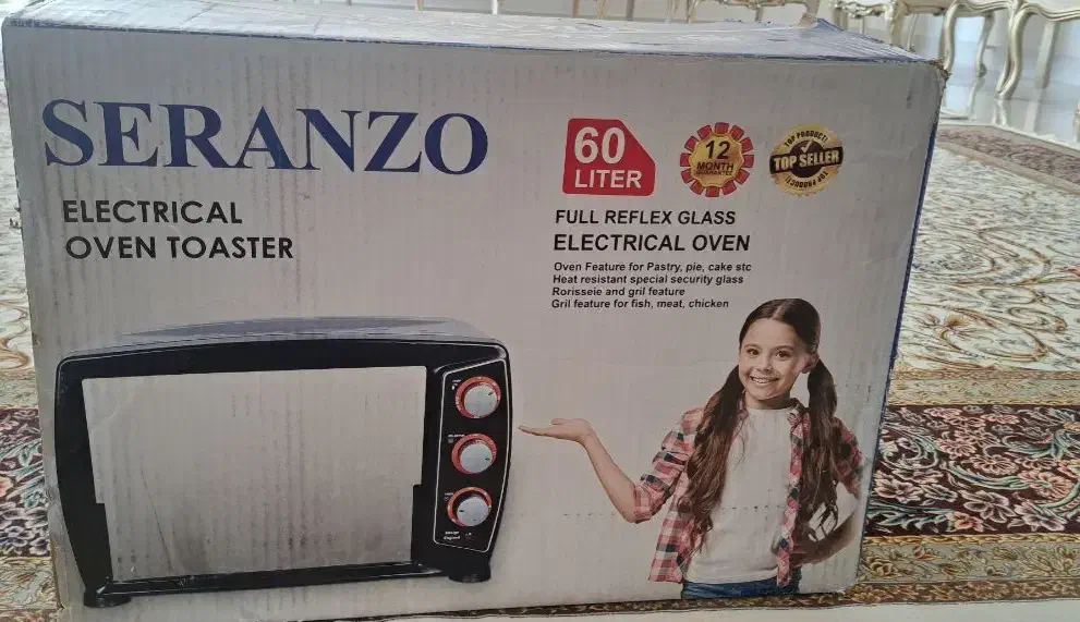 آون توستر سرانزو ۶۰ لیتر|اجاق گاز و لوازم برقی پخت‌وپز|بیجار, |دیوار