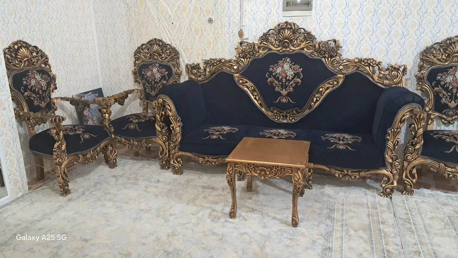 مبل هفت نفره سلطنتی|مبلمان خانگی و میز عسلی|جوانرود, |دیوار