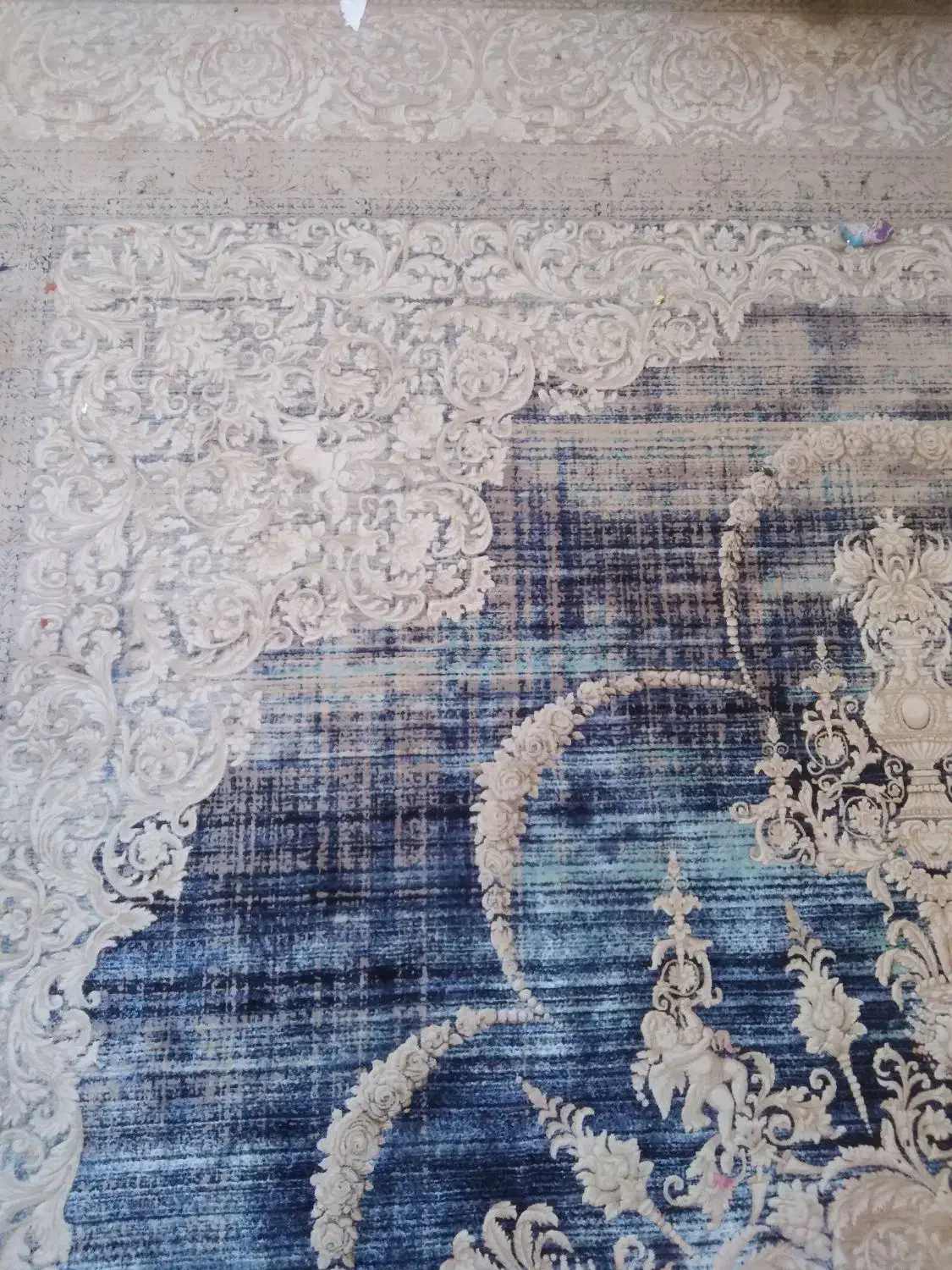 قالی طرح ابریشم|فرش|بم, |دیوار