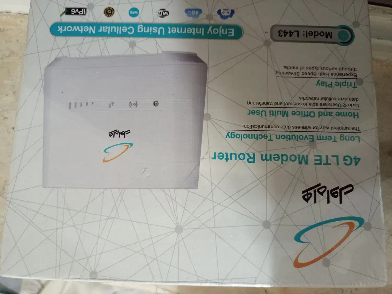 مودم l443 نو و پلمپ با اینترنت ویژه|مودم و تجهیزات شبکه|شیراز, مبعث|دیوار