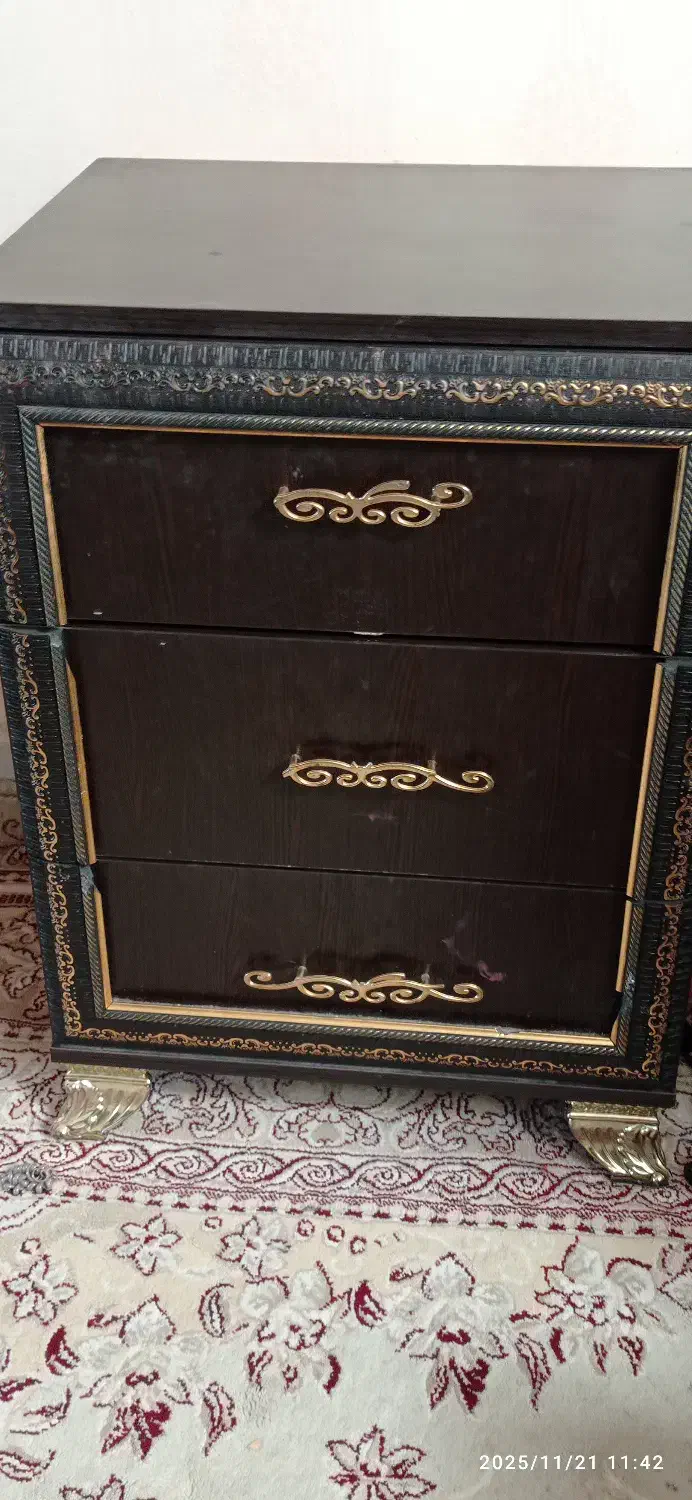 سرویس خواب دو نفره با تشک رویال|تخت و سرویس خواب|زنجان, |دیوار