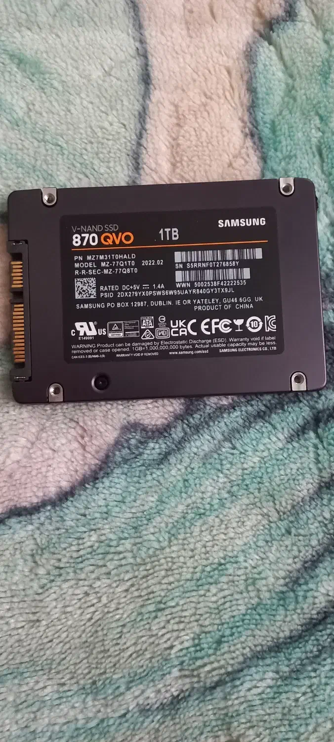 هارد SSD اینترنال سامسونگ 1ترابایت QVO 870|قطعات و لوازم جانبی رایانه|گلپایگان, |دیوار