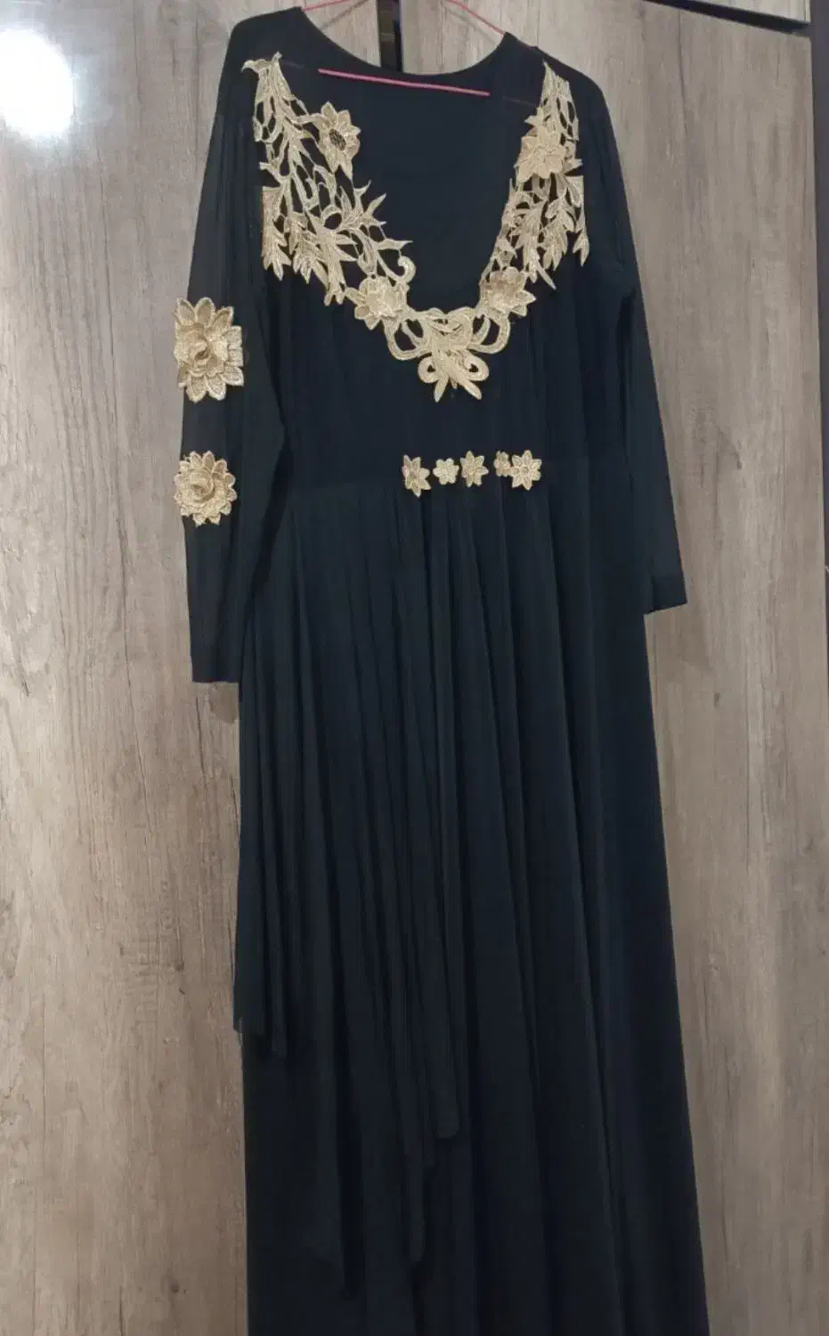 پیراهن مشکی ریون وحریر|لباس|ایلام, |دیوار