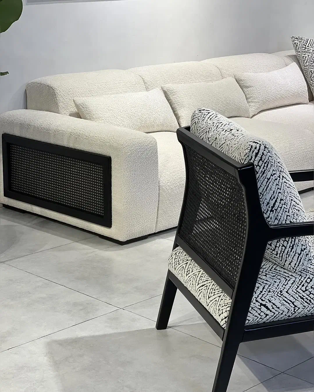 مبل ال حصیری بامبو|مبلمان خانگی و میز عسلی|چهاردانگه (تهران), |دیوار