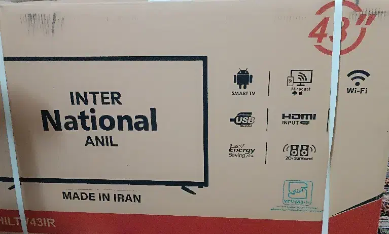 تلویزیون ناسیونال سایز۴۳|تلویزیون و پروژکتور|مشهد, ایثارگران|دیوار