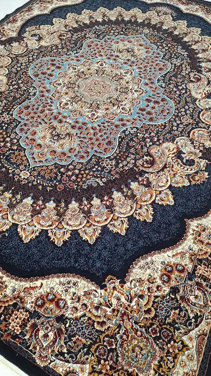 دو تخته فرش12متری700شانه طرح ارکیده|فرش|ایلام, |دیوار