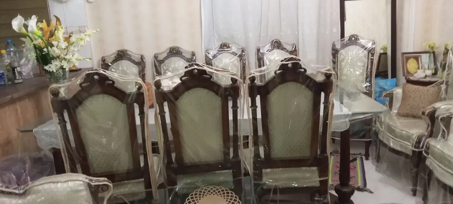 میز ناهار خوری و صندلی تمام چوب راش|میز و صندلی غذاخوری|تهران, سلیمانی|دیوار