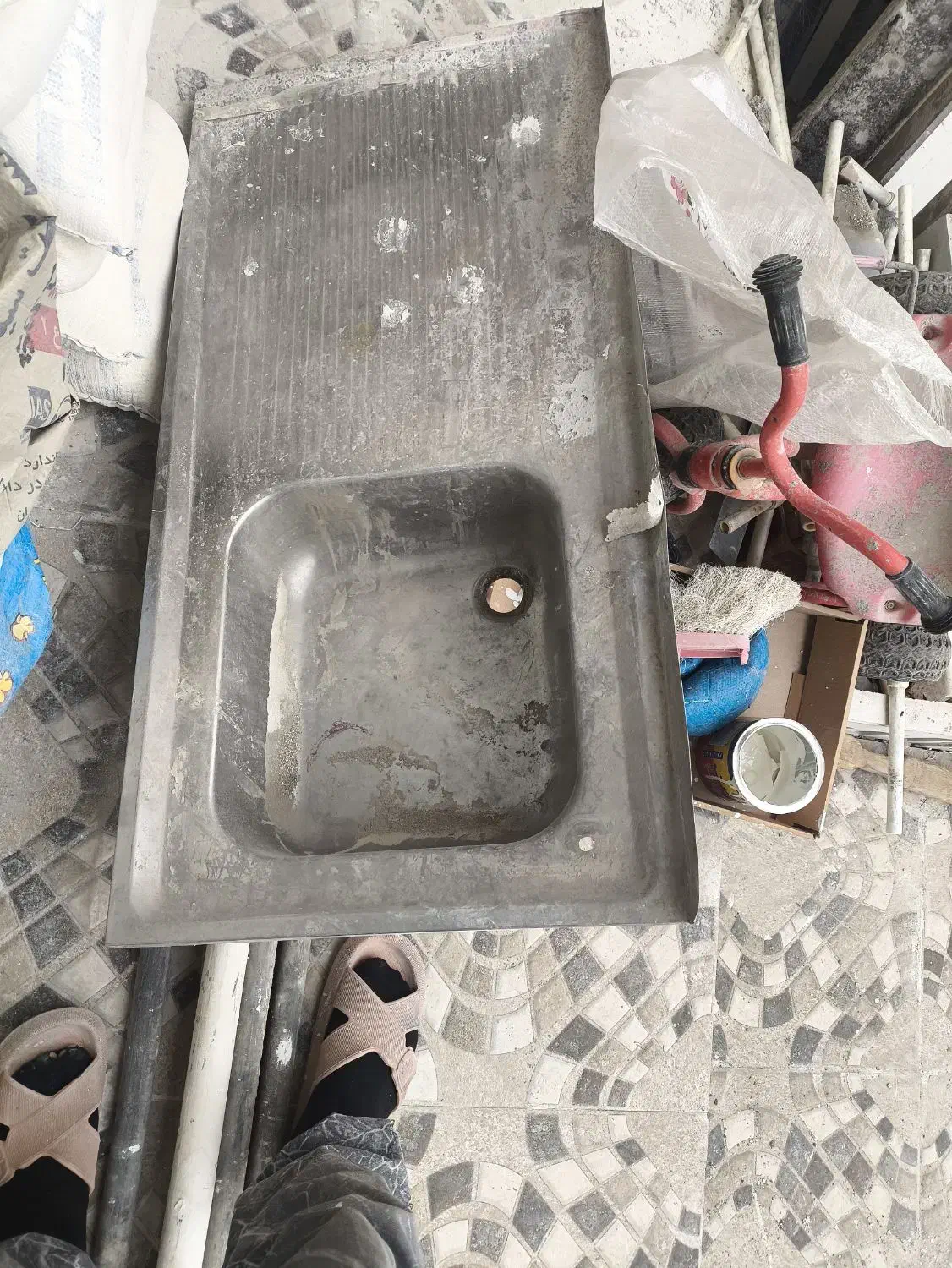 سینک ظرف شویی و ضایعات و پودرسنگ|حراج|ساوه, |دیوار
