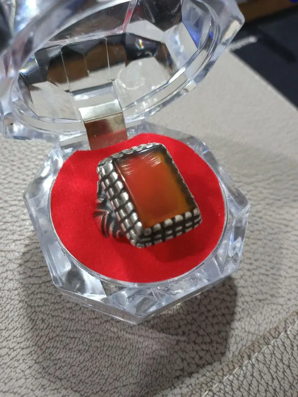 انگشتر عقیق نقره|جواهرات|سلماس, |دیوار