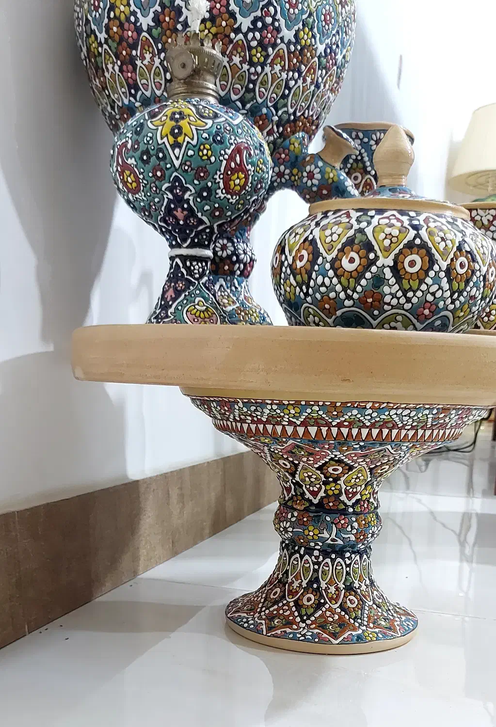 دکوری و تزئینی سفال لالجین|صنایع دستی و سایر لوازم تزئینی|خرمآباد (تنکابن), |دیوار