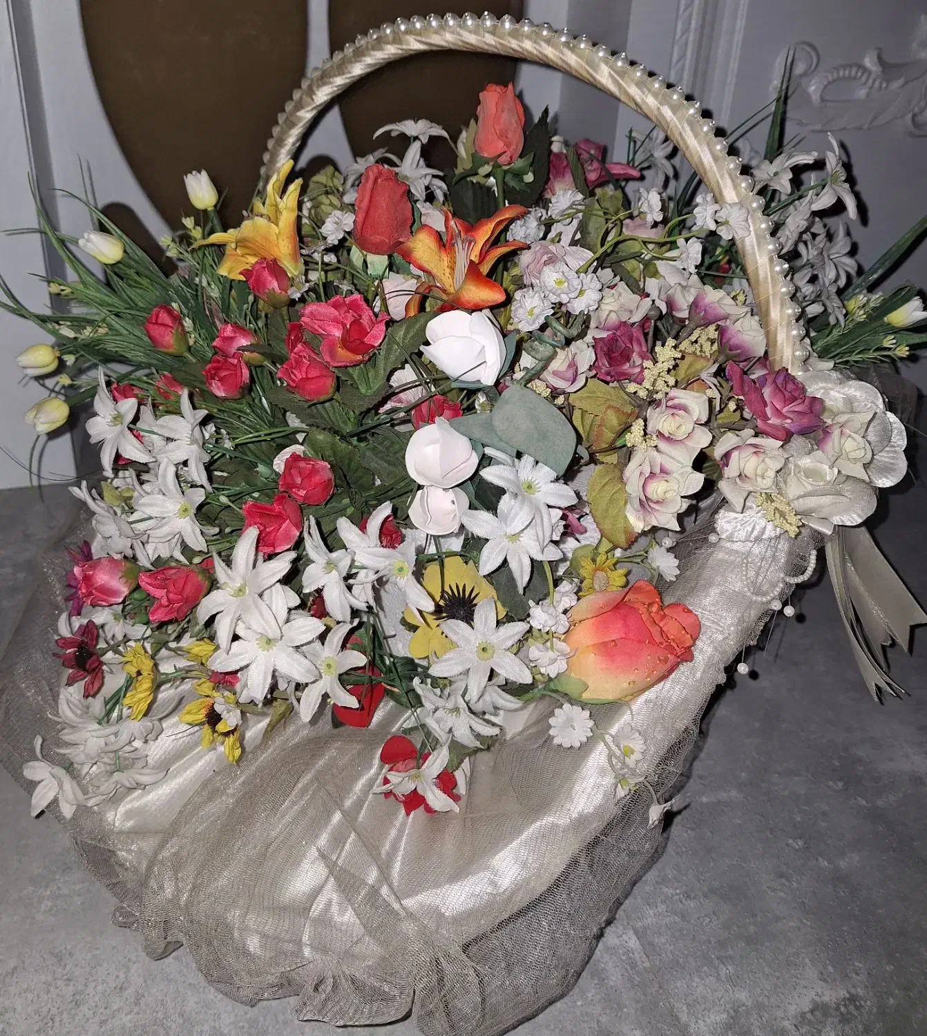 سبد گل مصنوعی لاکچری|گل مصنوعی|اندیشه, اندیشه فاز ۴|دیوار