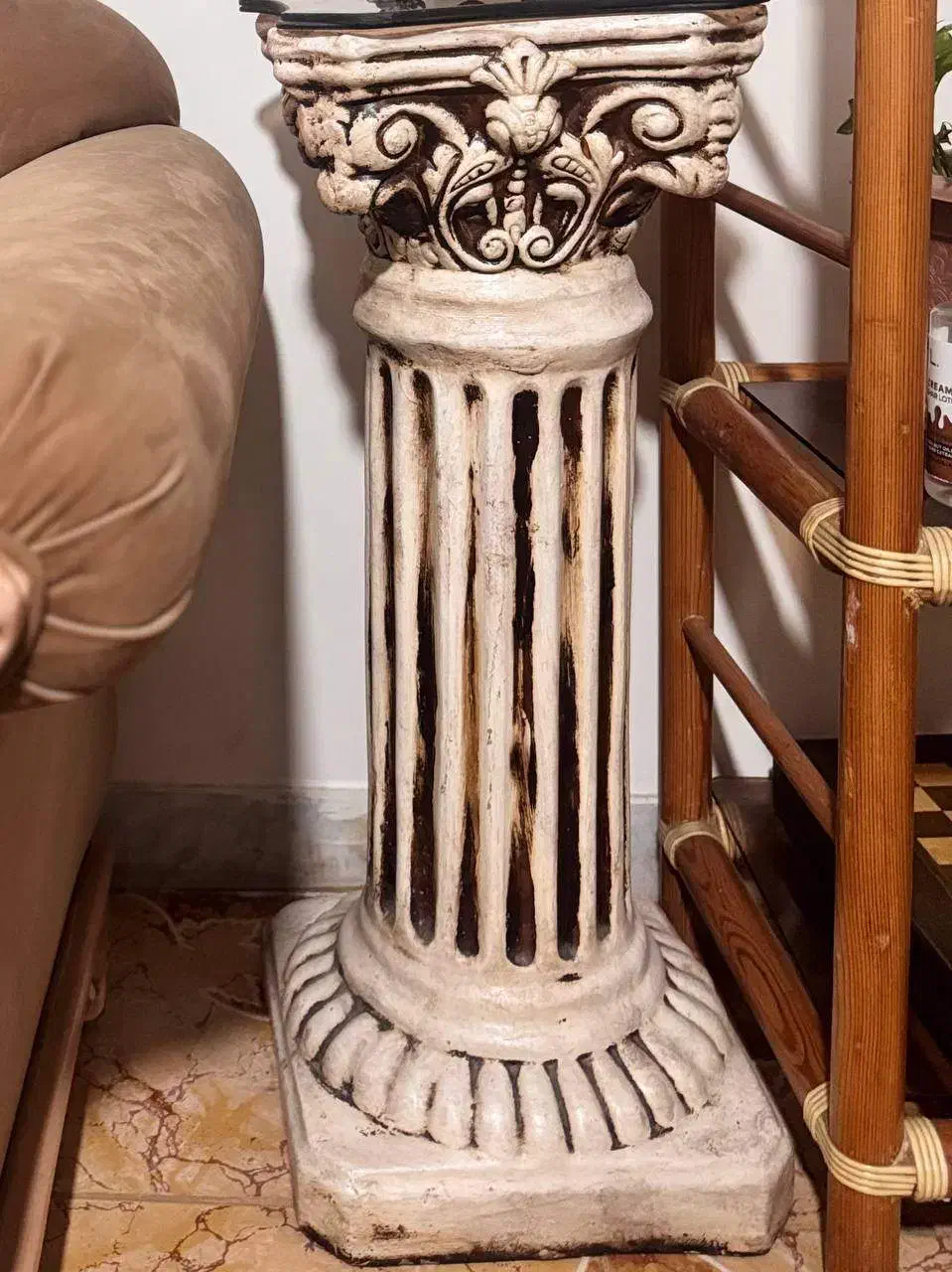 شمعدان برنج و مرر|لوستر و چراغ آویز|رشت, شالکو|دیوار