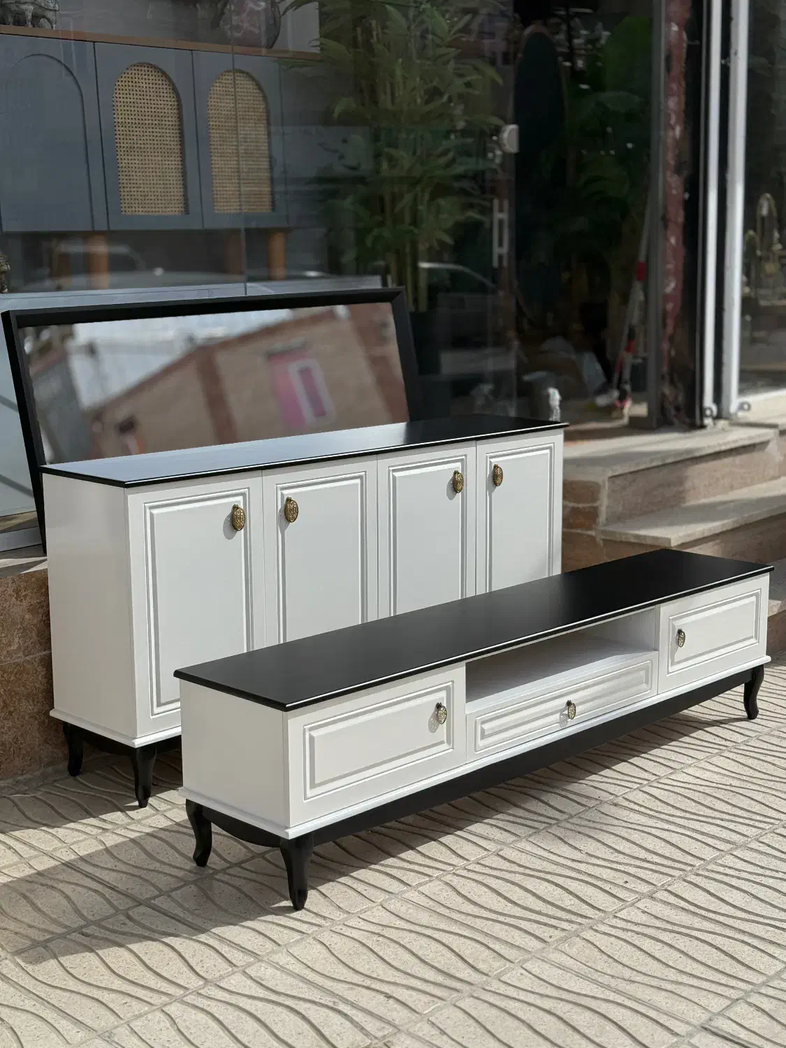 آینه کنسول و میز تی وی|بوفه، ویترین، کنسول|کرمانشاه, |دیوار