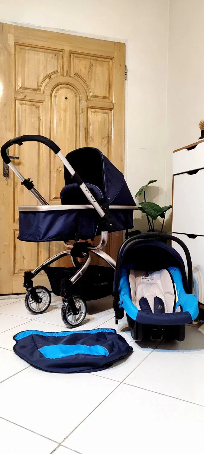 ست کالسکه و کریر سرویس پیرگاردین اصل فرانسه|کالسکه و لوازم جانبی|تهران, پونک|دیوار