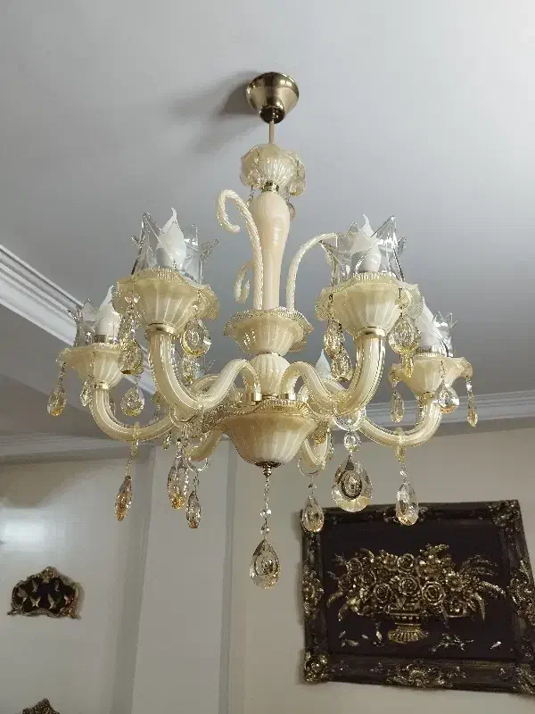 لوستر ۶ شاخه ی کریستالی|لوستر و چراغ آویز|تهران, وصفنارد|دیوار