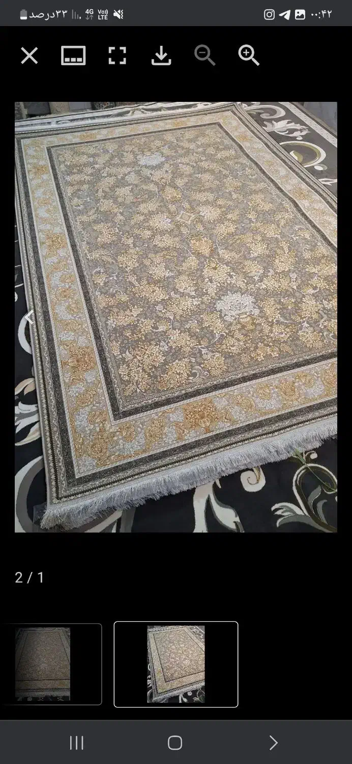 فرش 12متری00 7شانه نخ صدرصد آکرلیک تخفیف ویژه|فرش|جوانرود, |دیوار