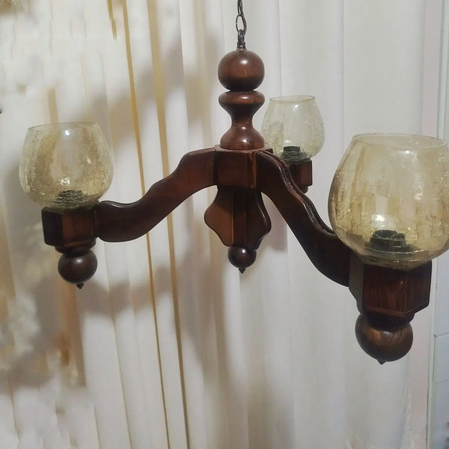 لوستر نو چوبی|لوستر و چراغ آویز|سبزوار, مدرس|دیوار