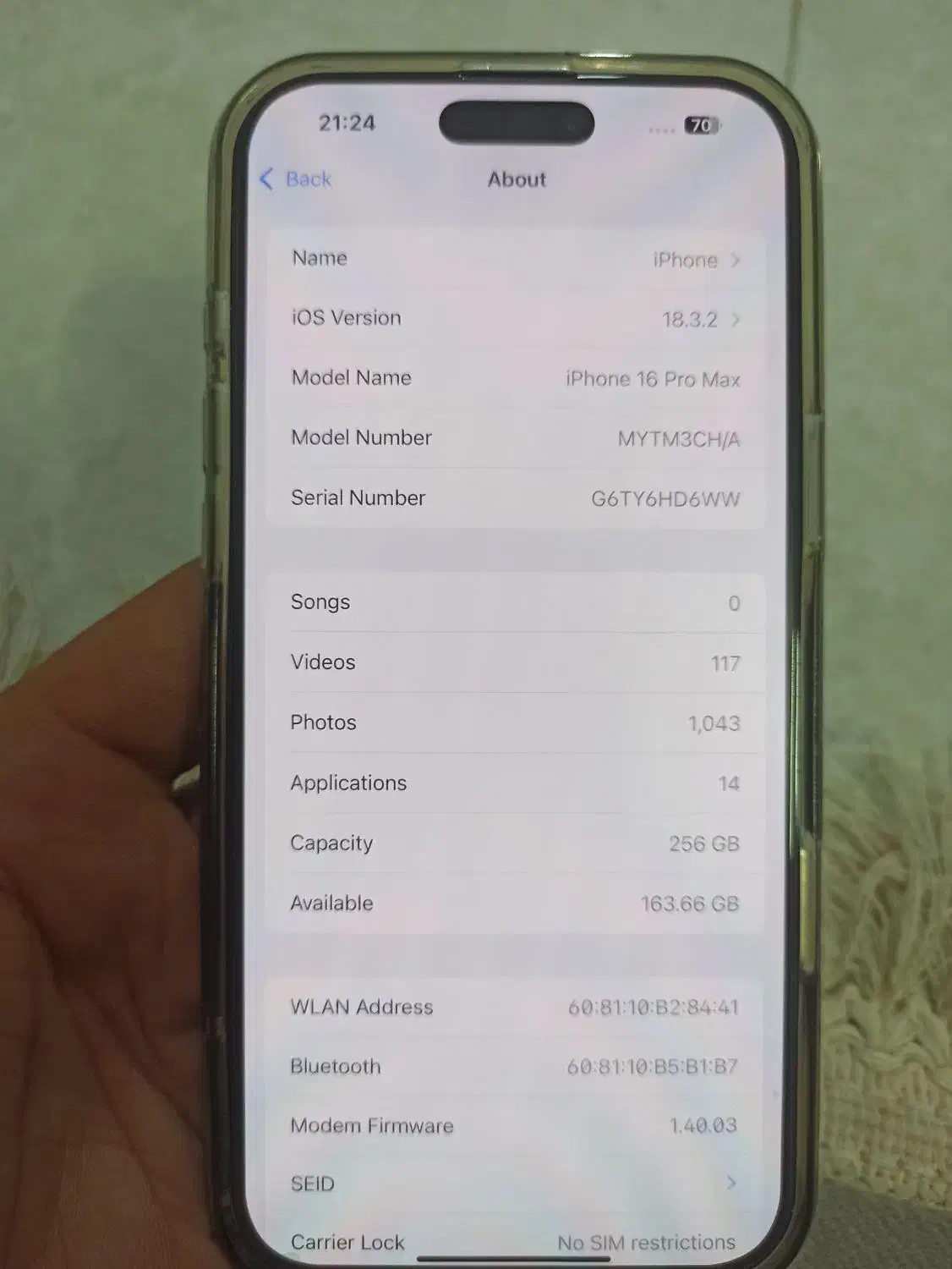 ایفون 16 پرومکس|موبایل|قم, سراجه (۱۵ خرداد)|دیوار