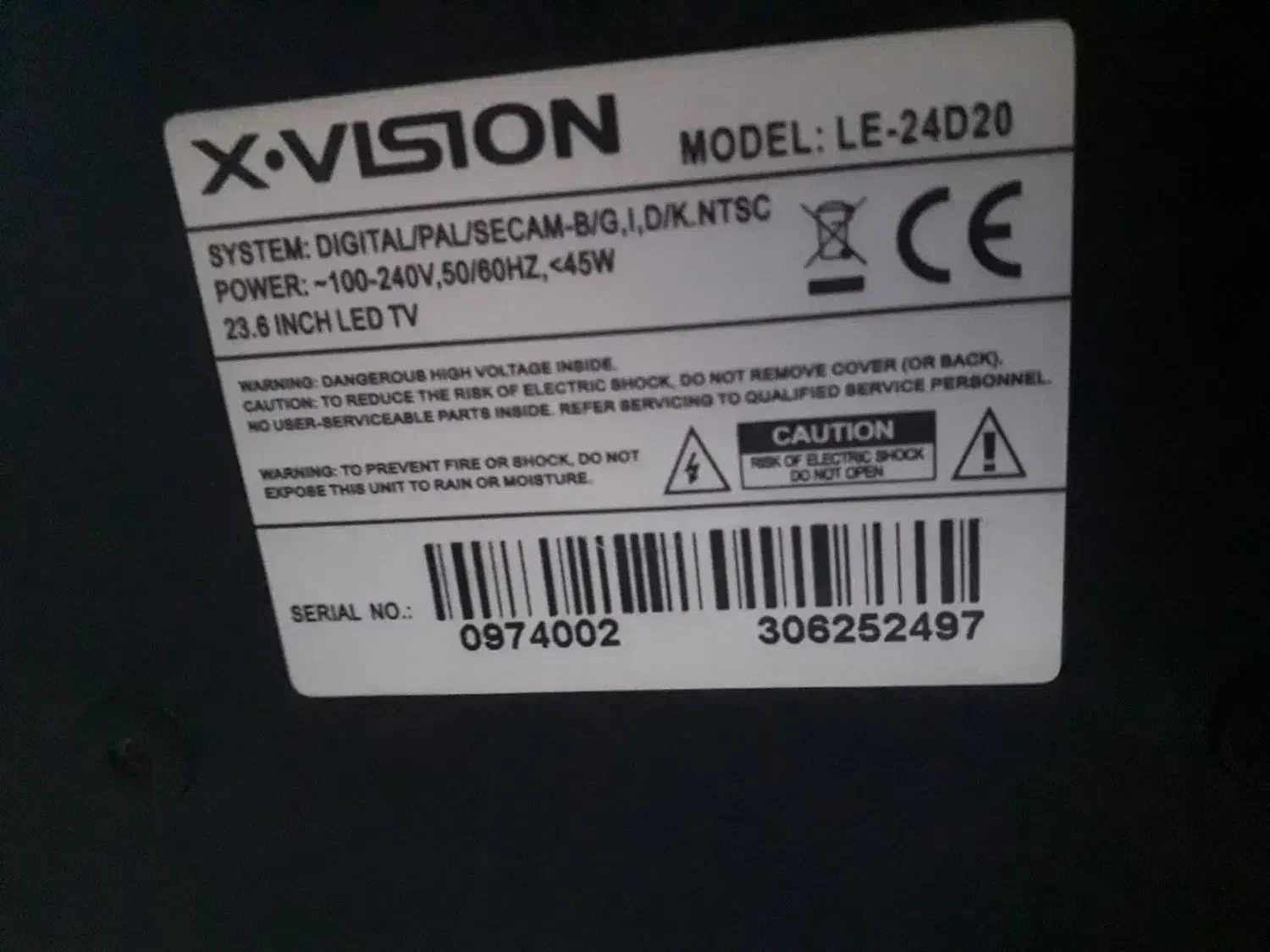 ال ای دی ایکس ویژن 24|تلویزیون و پروژکتور|ری, امین آباد|دیوار