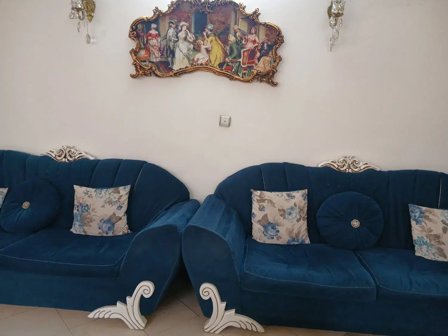 مبل راحتی ۸نفره|مبلمان خانگی و میز عسلی|ری, جوانمرد قصاب|دیوار