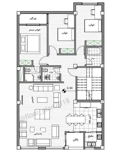 طراحی پلان و نقشه اصلی فضابندی ساختمان|خدمات پیشه و مهارت|مریوان, |دیوار
