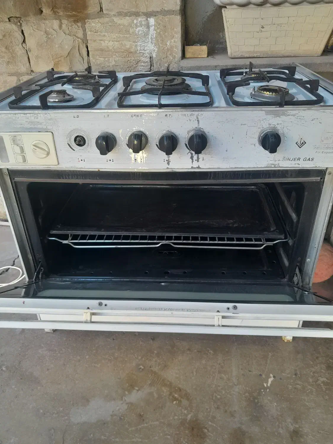 فرگار ۵شعله|اجاق گاز و لوازم برقی پخت‌وپز|مسجد سلیمان, |دیوار