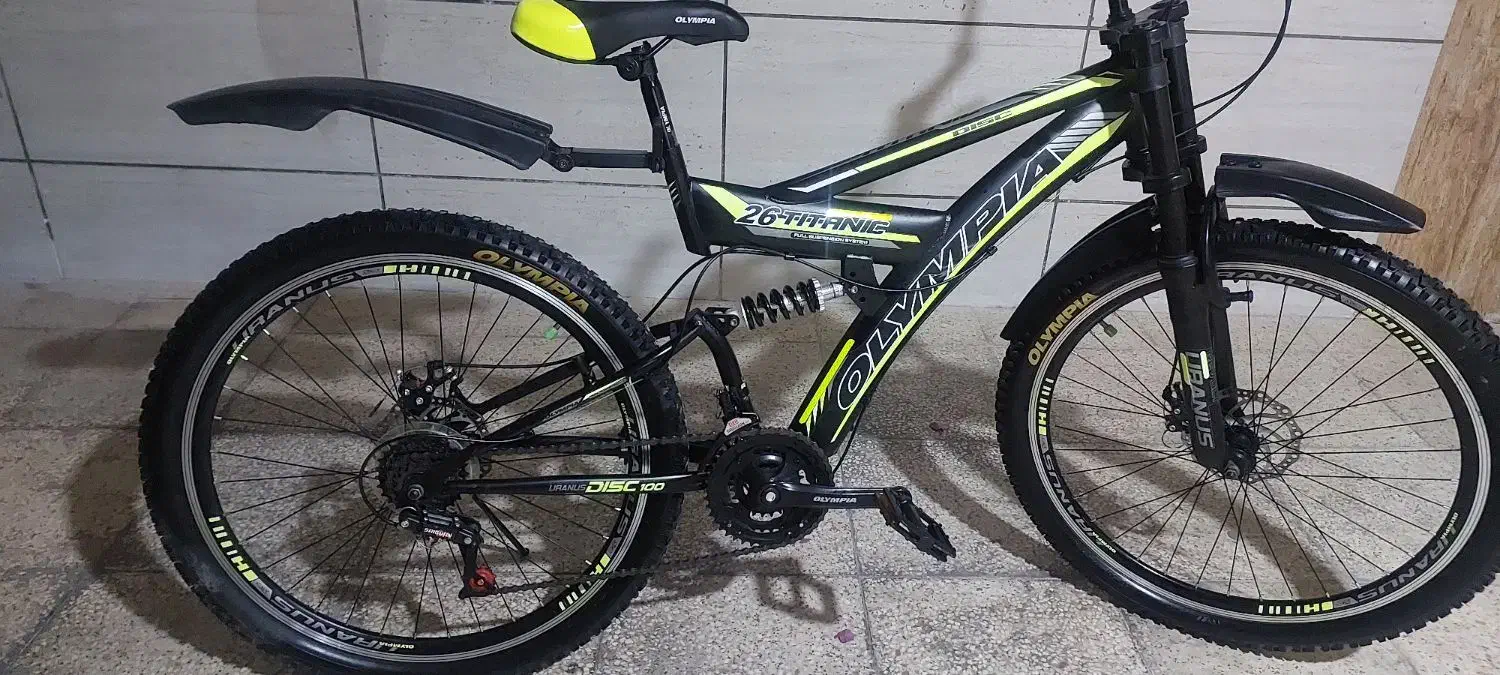 دوچرخه سایز ۲۶ المپیا تایتانیک|دوچرخه، اسکیت، اسکوتر|شیراز, اصلاح‌نژاد|دیوار