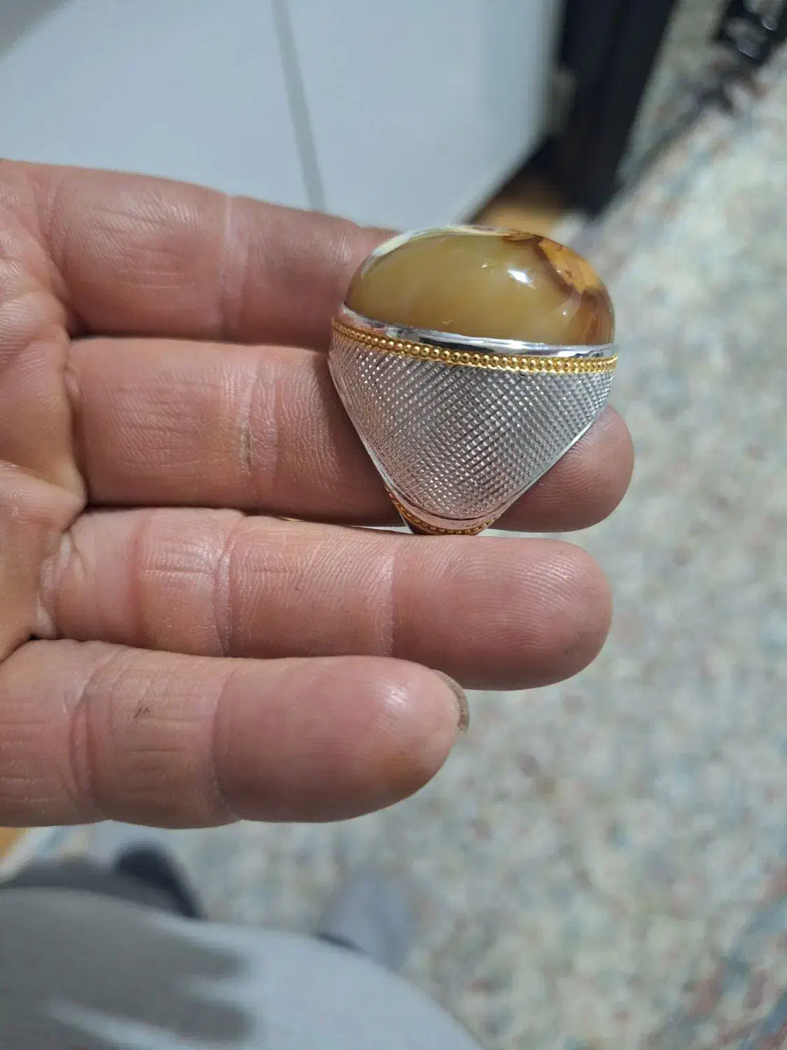 انگشتر عقیق سلیمانی|جواهرات|اسلامشهر, مطهری|دیوار