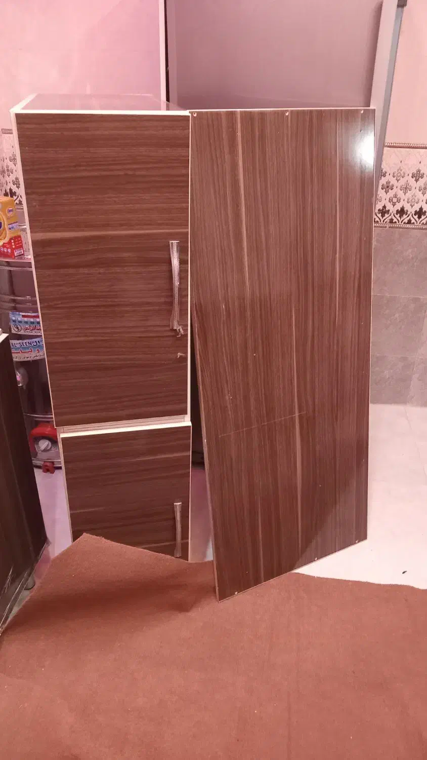 فروش.جا یخچال دوقلو همرا با کمد دودرب|یخچال و فریزر|صحنه, |دیوار