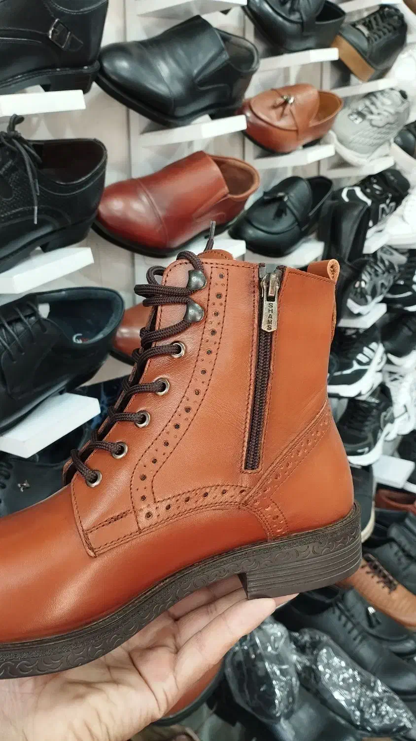 پوتین چرم اصل|کیف، کفش، کمربند|وزینه, |دیوار