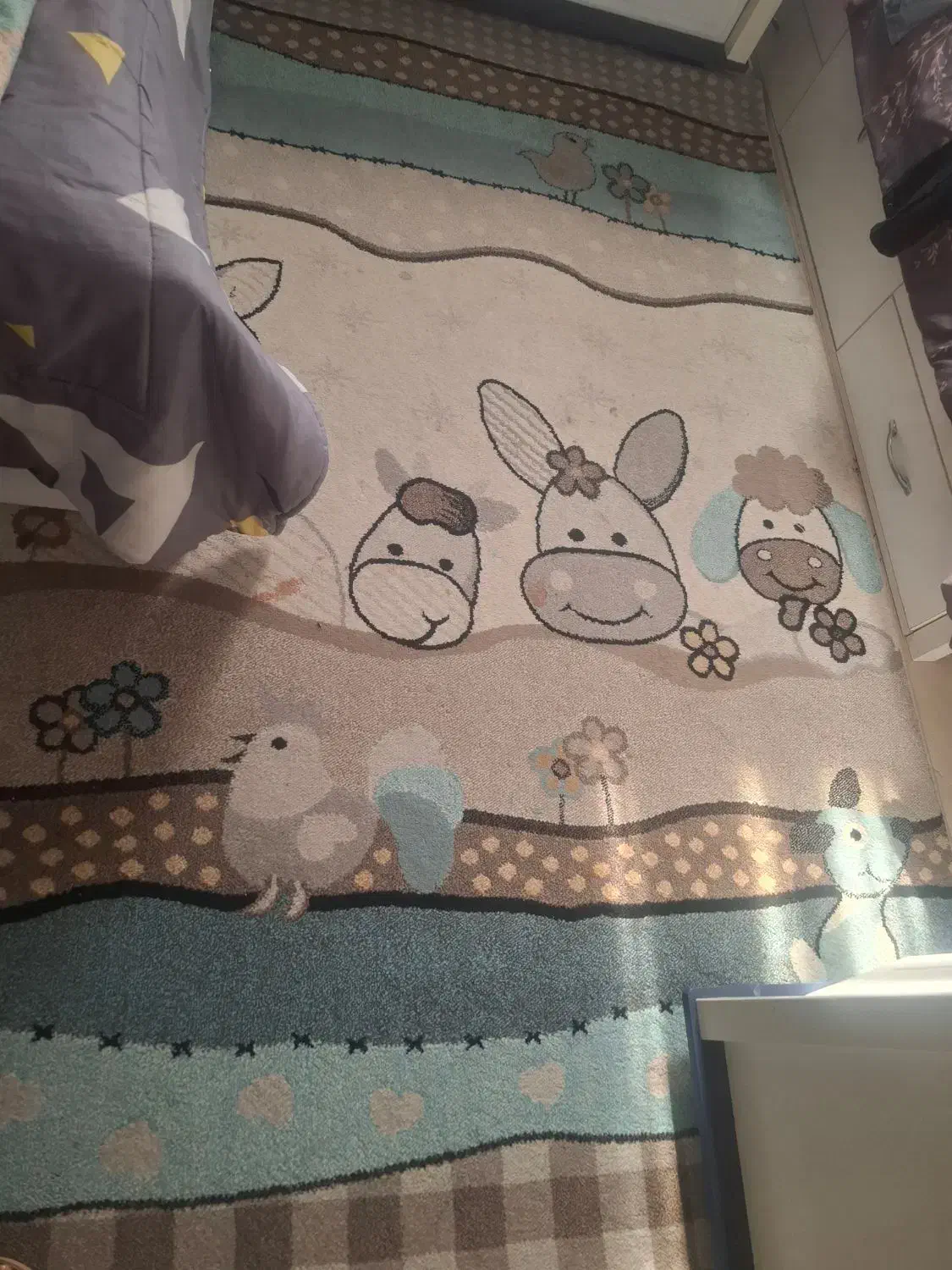 فرش ماشینی کودکانه ساوین 4متری|فرش|تهران, اوقاف|دیوار