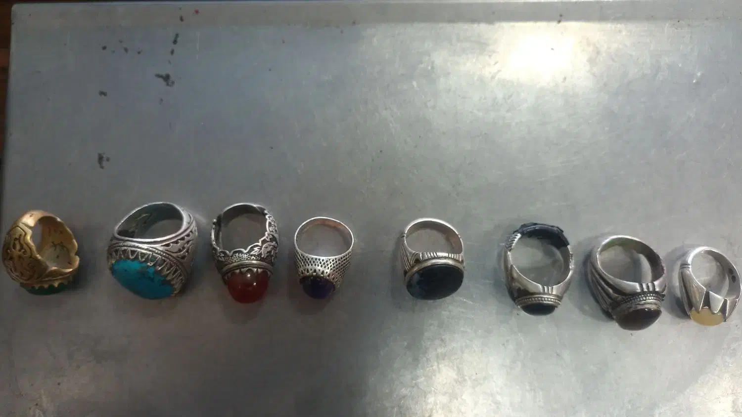 انگشتر نقره|جواهرات|مبارکه, |دیوار